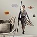 Thedecofactory RMK3149GM Stickers Star Wars Episode 7 Rey GÌANT ROOMMATES REPOSITIONNABLES (140X73CM), Vinyle, Multicolore, 104 x 46 x 0,1 cm