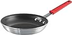 Tramontina Professional 8-Inch Non Stick Small Frying Pan, Heavy-Gauge Aluminum Skillet with Reinforced Nonstick Coating, Red Handle, Dishwasher and Oven Safe