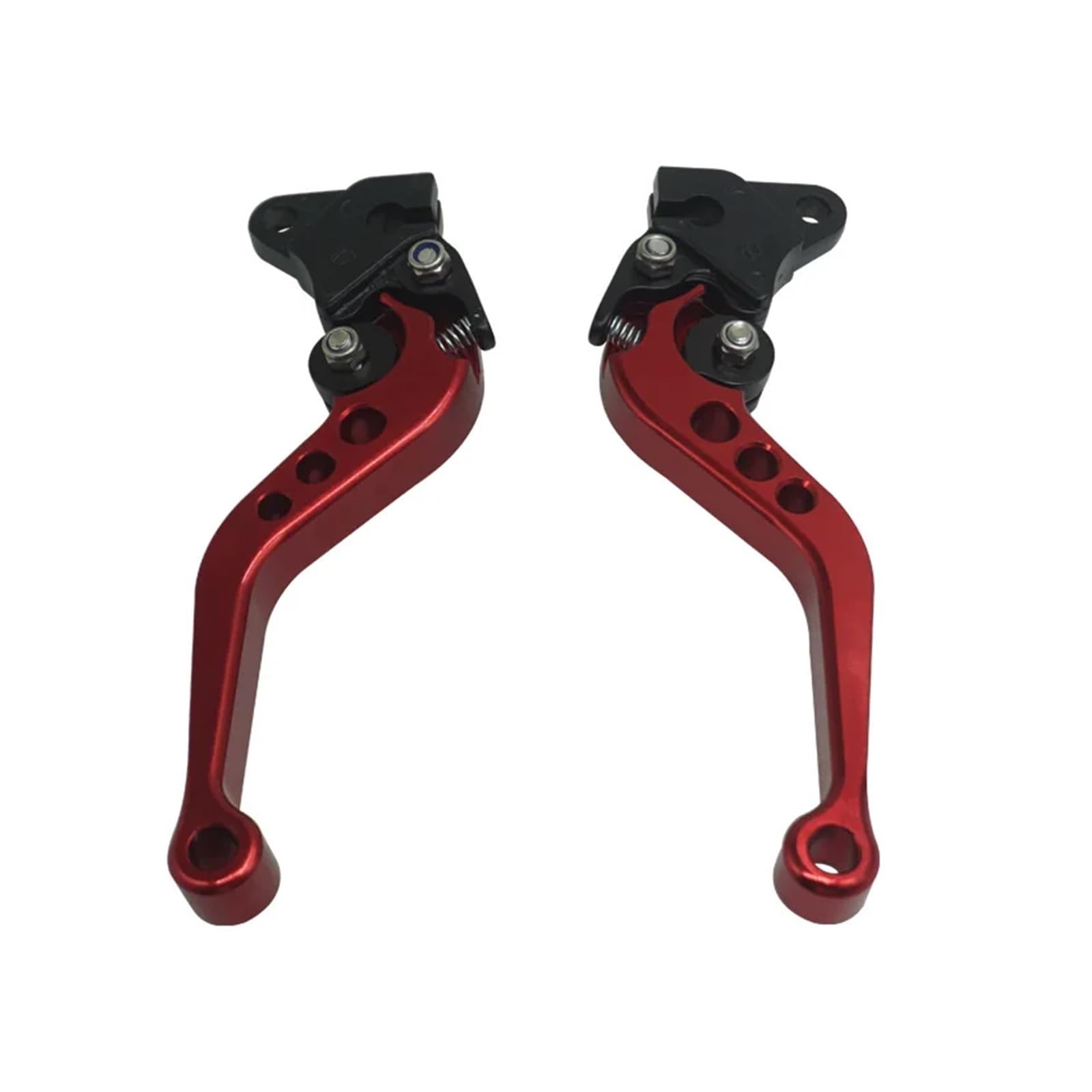 Abdktmnx Red Motorcycle Brake Handle Motorbike Cnc Clutch Drum Brake Lever Handle Adjustable Handlebar Set For Cg125 Handlebar Clutchs Brakes Levers