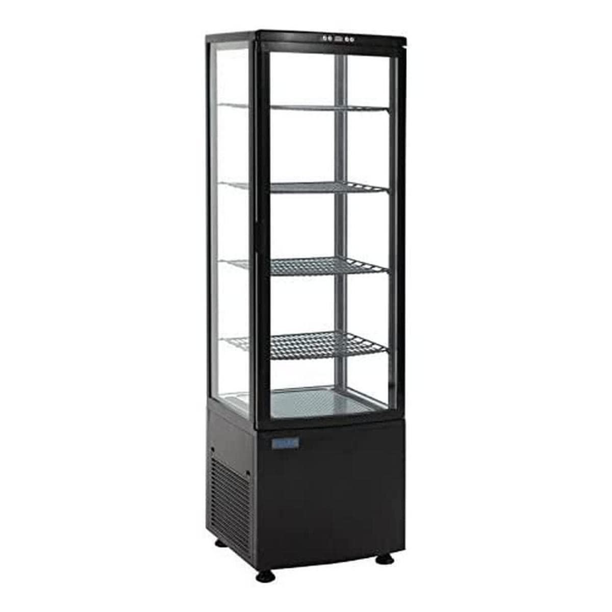 Polar DP289 Chilled pantalla con puerta de cristal curvado, 235 L