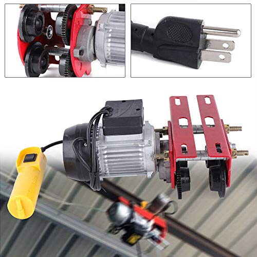 DONNGYZ Electric Push Beam Hoist Trolley Hoisting Track Trolley I-Beam Links All-Copper Motor for Powder Coating Material handling Industrial Impact Resistance 200W(US Stock)
