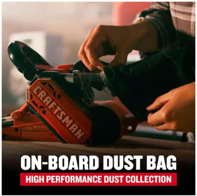 CRAFTSMEN 120-Volt 7 -Amp Belt Sander with Dust Management