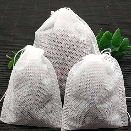LINOC 200PCS 500PCS 1000PCS Bolsas de té 7X9CM Bolsas de té perfumadas vacías con Cuerda Heal Seal Filter Bolsas de té Desechables para té de Hierbas Sueltas