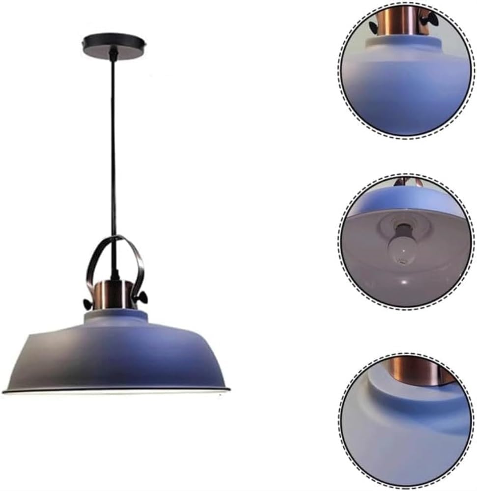Wytrzymała i trwała żelazna lampa wisząca, odporna na rdzę, szara, minimalistyczna dekoracja domu, lampa wisząca z liny, do restauracji, sypialni