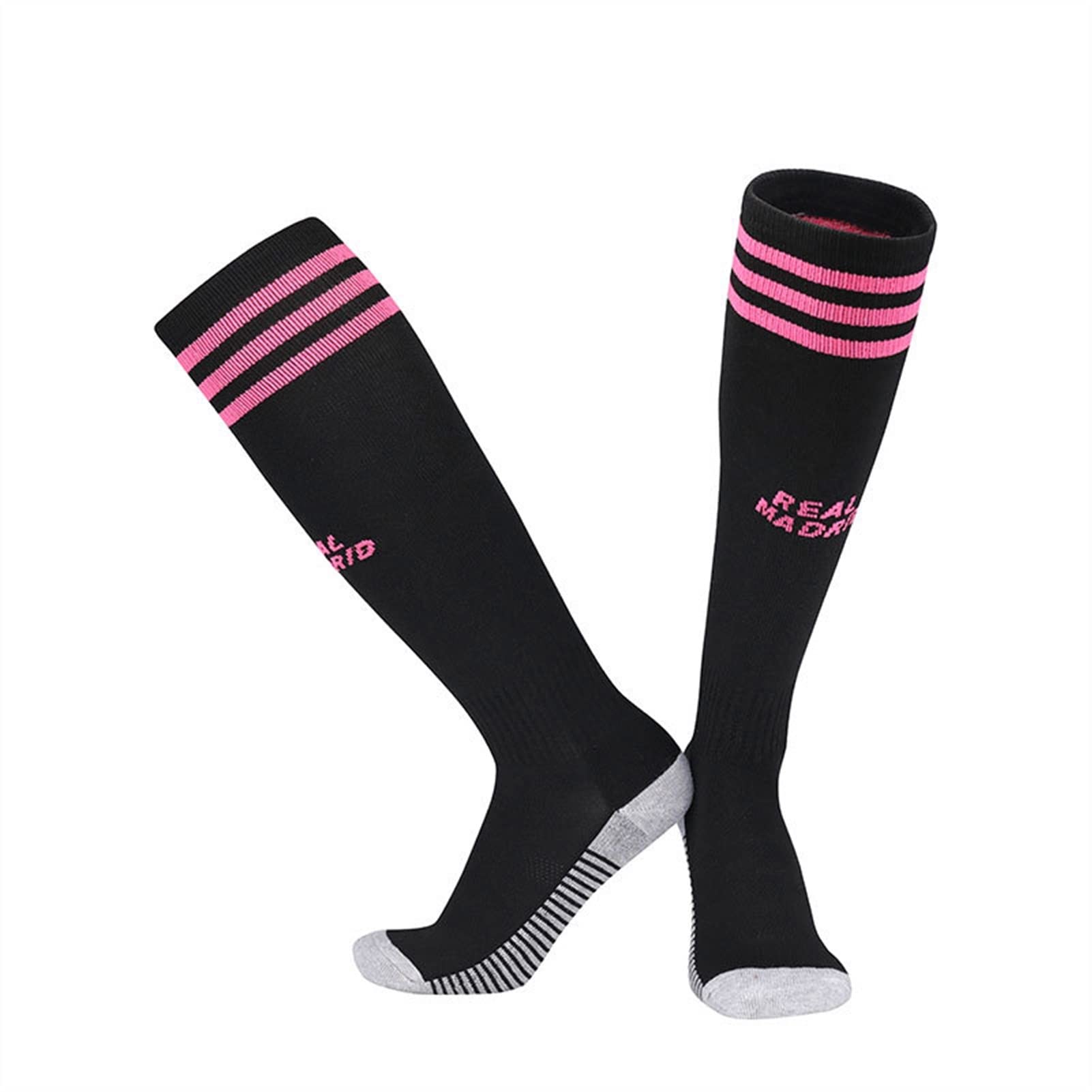 Calcetines de fútbol de tubo largo calcetines de baloncesto resistente al desgaste de la rodilla de nylon calcetines deportivos de la rodilla de sudor absorbente for correr calcetines de ciclismo calc