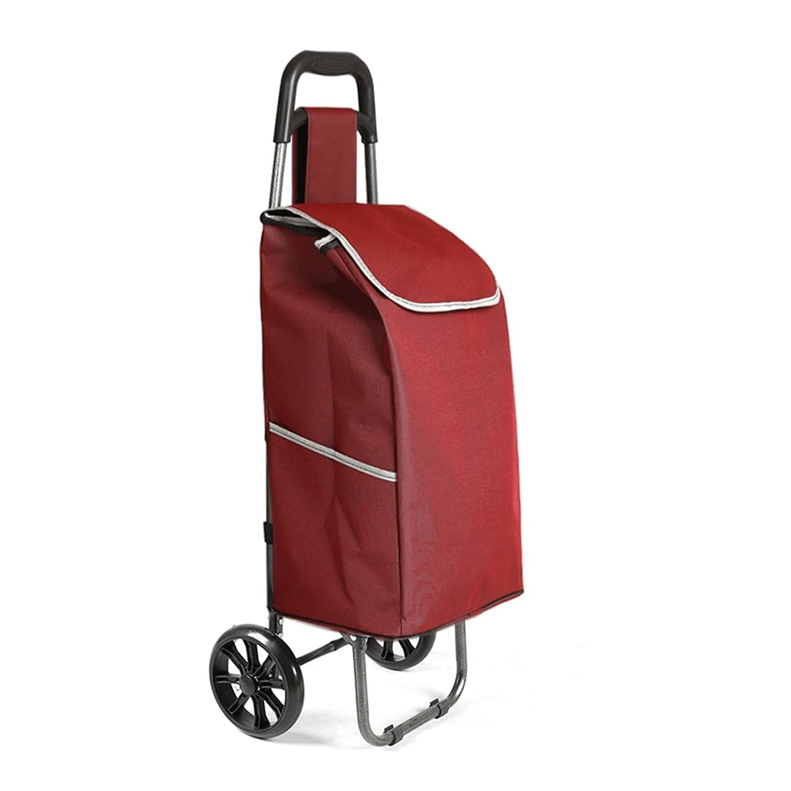 Faltbarer Wagen Einkaufswagen – Tragbarer Trolley für Einkäufe, Gepäck, Büro – Kleiner Mehrzweckwagen Ziehwagen – Kompakter und vielseitiger Mehrzweckwagen