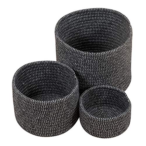 Promo Discount Up To 70% Off Scott Living Railroad Basket, 16"x16"x14", Black