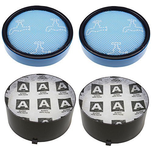 First4Spares Pre & Post Motor HEPA Filter Kit for Dyson DC18 Vacuum Cleaners (Pack of 2 Complete Sets)