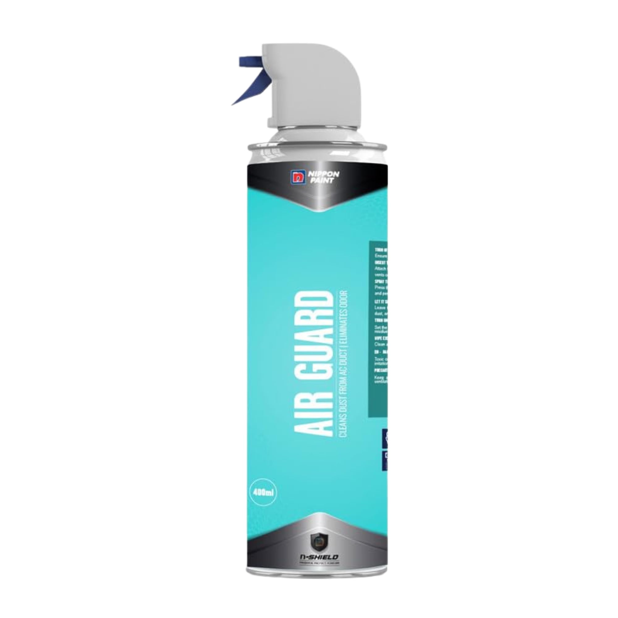 Nippon Paint n-Shield Air Guard AC Duct Cleaner Spray 400ml | Removes Dust, Odour & Bacteria, Improves Air Quality | No.1 Paint In Asia Pacific-image-27