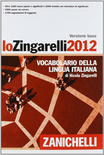 ZINGARELLI*2012 BASE ZINGARELLI*2012 BASE