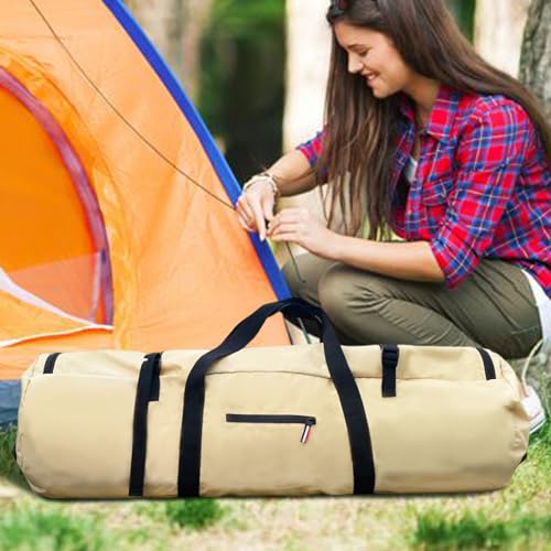 Duffle Bag, Luggage, 300D Waterproof Duffel Bag For Tents, Foldable Gear Bags With Lockable Zippers, Heavy-Duty Camping Storage, Hiking/Travel Equipment Organizer2