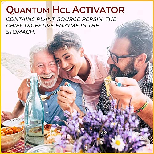 Quantum Hcl Activator – Botanical Pepsin Supplement - Digestive Enzymes To Help Support Healthy Digestion, Nutrient Absorption, And Overall Wellness - 90 Plant-Based Capsules #TOP2