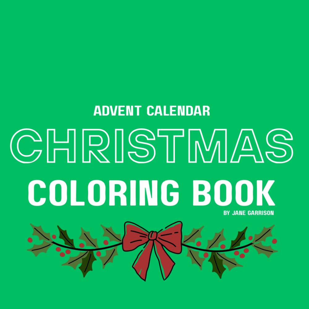 Advent Calendar Christmas Coloring Book