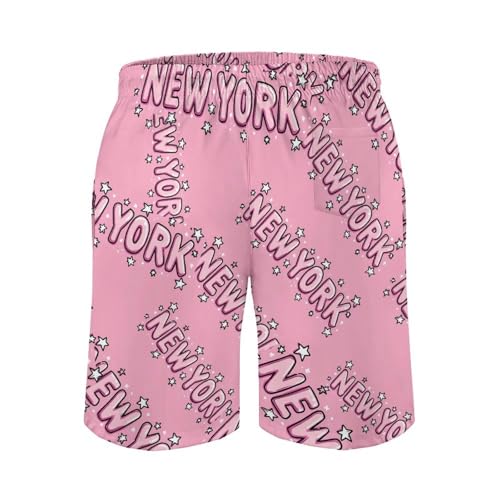 Newyork Mens Swim Trunks Quick Dry Board Shorts Beach Swimwear Bathing Suits3