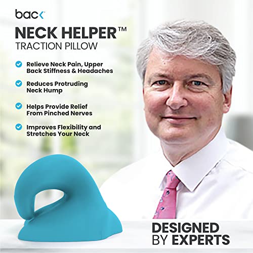 back - Neck Helper Traction Pillow for Pain Relief and Relaxer, Neck Hump and Posture Corrector, Chiropractic Neck Pillow for Pain Relief and Spine Alignment… - Image 4