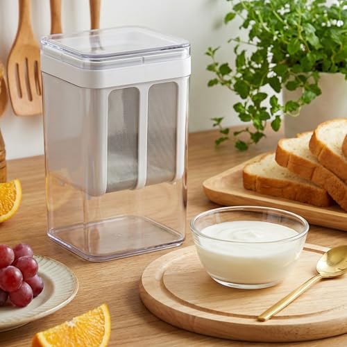 1 Yr Warranty Premium Greek Yogurt Curd Maker – 1100ml Fine Mesh ...