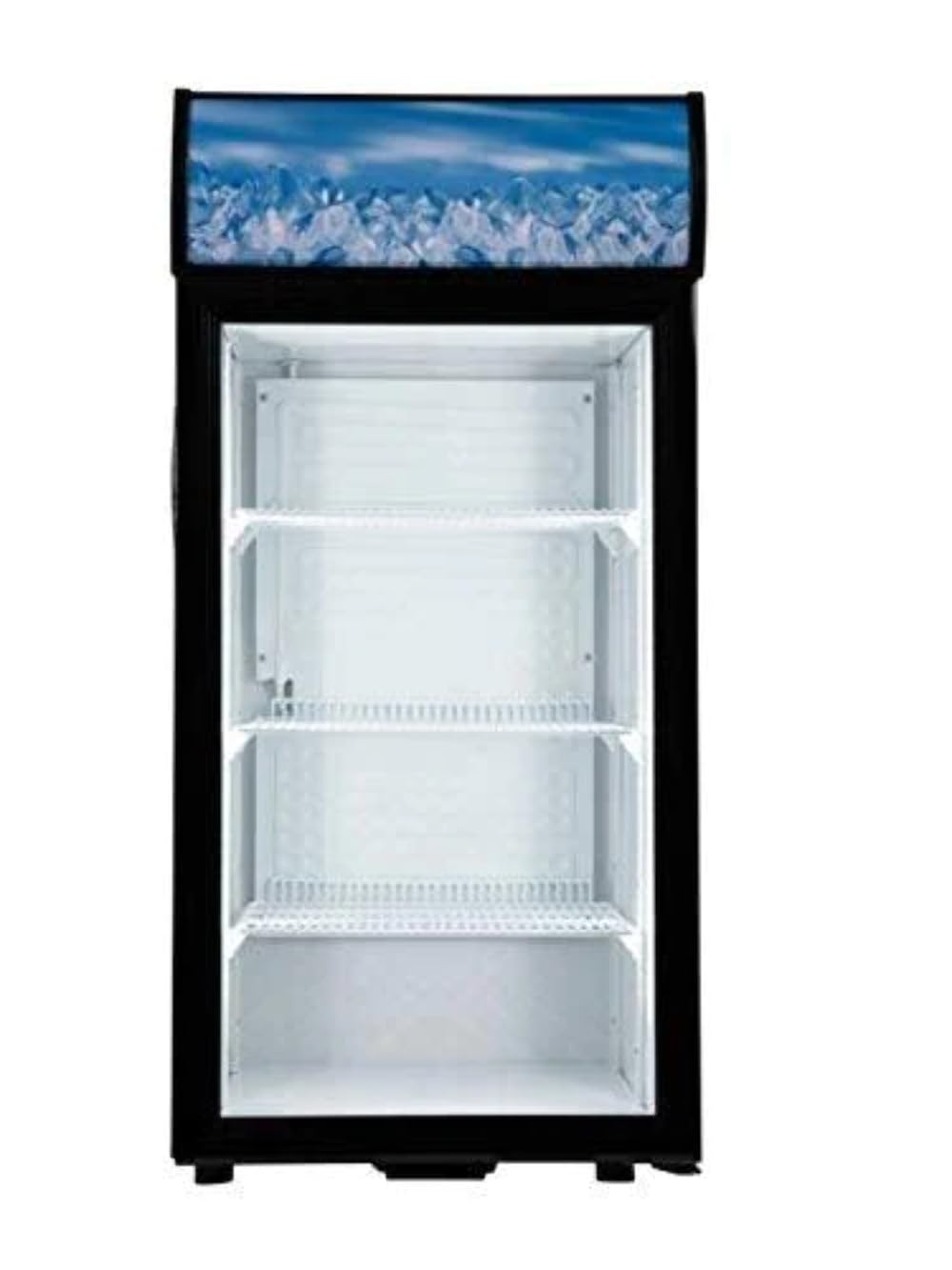 Adcraft CDRF-1D/4 Countertop Glass Display Refrigerator, 4.2-Cubic Feet, 110v