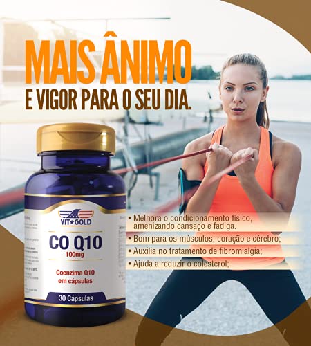 Coenzima Q10 100mg - 30 Cápsulas - VitGold