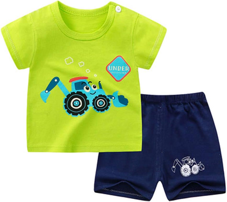 Toddler Boys T-shirts and Shorts 4 Pcs Dinosaur Short Set Summer Clothes Outfit - Image 3