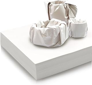 GRANDAN 12x12 inch Packing Paper for Moving, 100 Sheets Protecting Fragile Glasses, china and Artworks, Small White Square Wrapping Paper for Moving Box Fillerc & Shipping