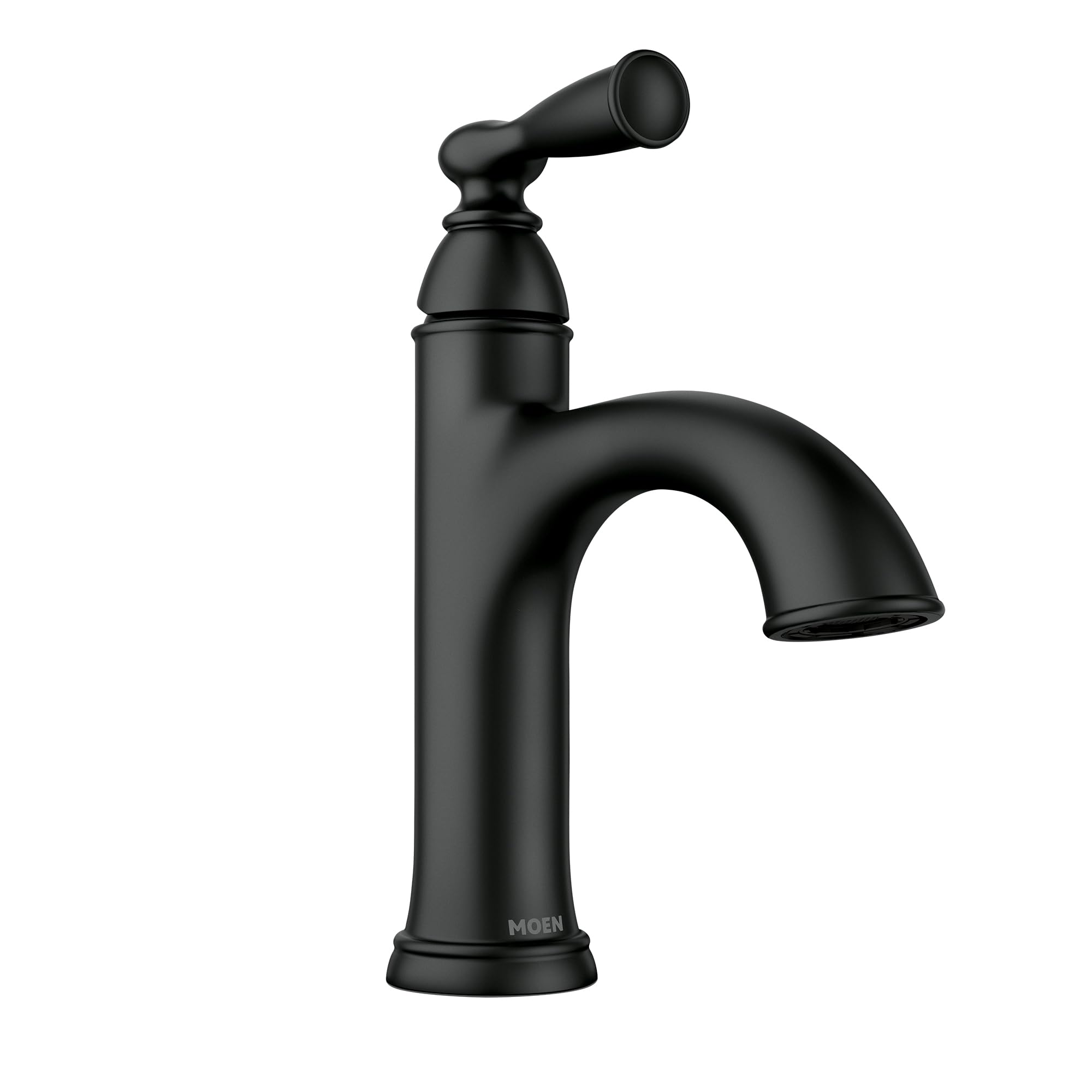 MOEN Banbury Single Hole Single-Handle Bathroom Faucet in Matte Black