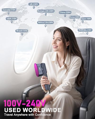 Travel Steamer for Clothes,100-240V Travel Steamer & Iron 2 in 1 with Fast Heat-Up - image 3