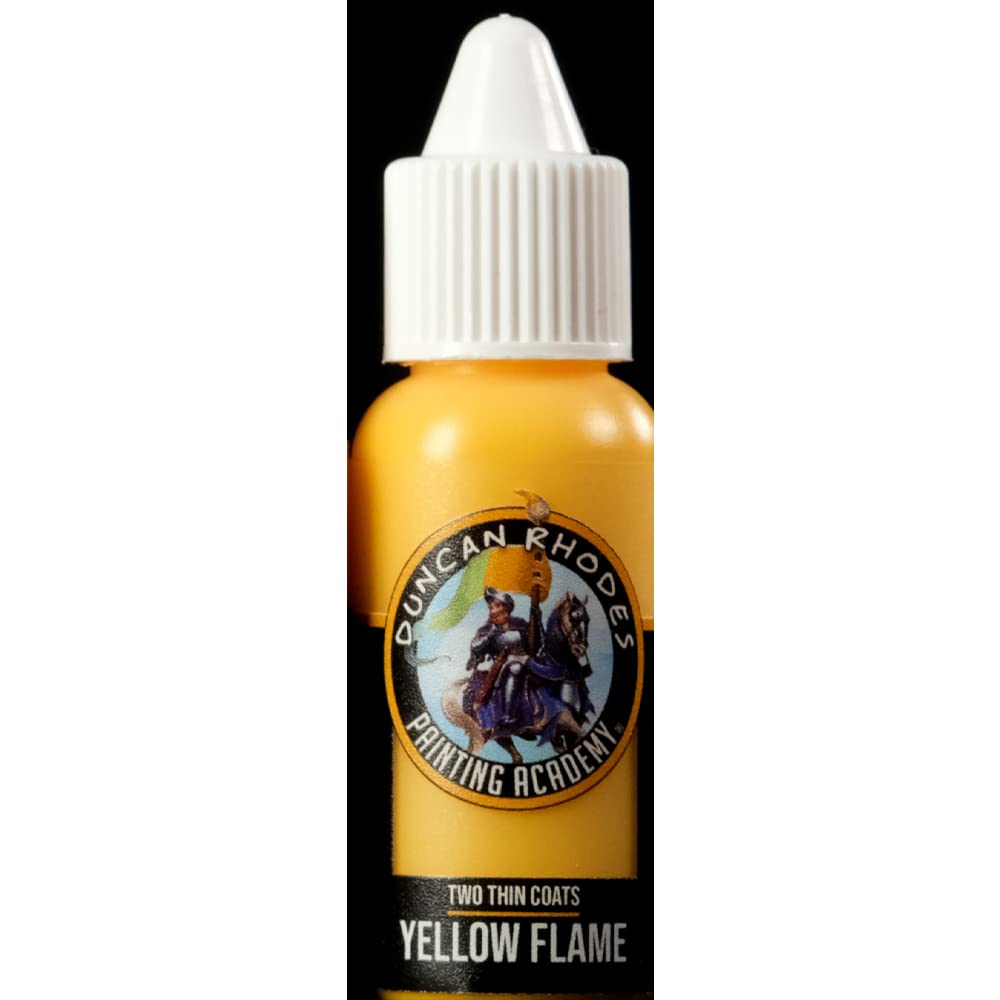 Duncan Rhodes Painting Academy 'Two Thin Coats' Yellow Flame 15ml Bottle - 10006