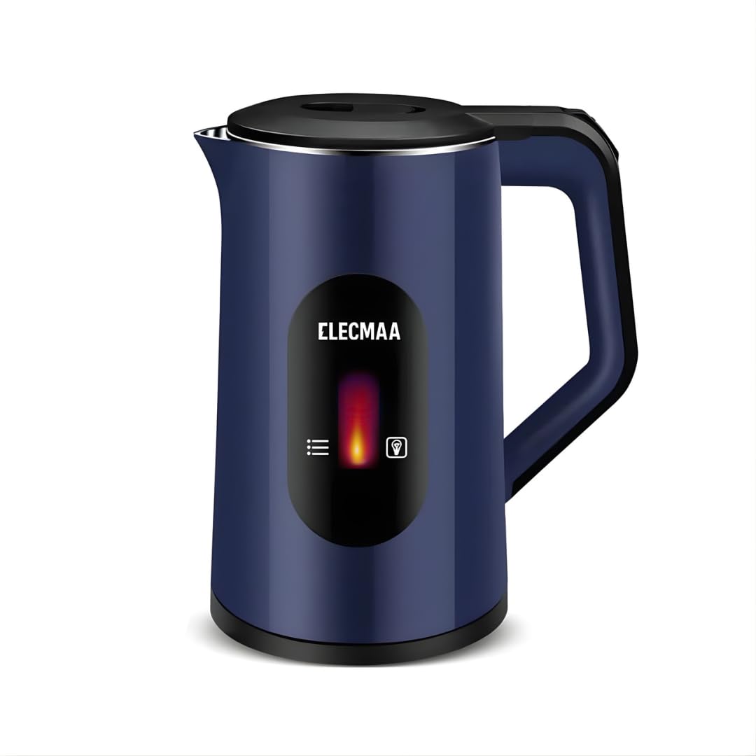 Electric Kettle 1.8 L | Stainless Steel Body, Quick Boil, Water Boiler, Hot Water Kettle For Making Black Tea & Black Coffee, Instant Noodles, Auto Shut Off, Cool Touch Handle (Blue) Electric Kettle 1.8 L | Stainless Steel Body, Quick Boil, Water Boiler, Hot Water Kettle For Making Black Tea & Black Coffee, Instant Noodles, Auto Shut Off, Cool Touch Handle (Blue)