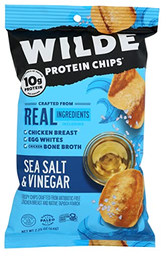 Wilde Brands Sea Salt Vinegar Chicken Chips 2.25 Oz