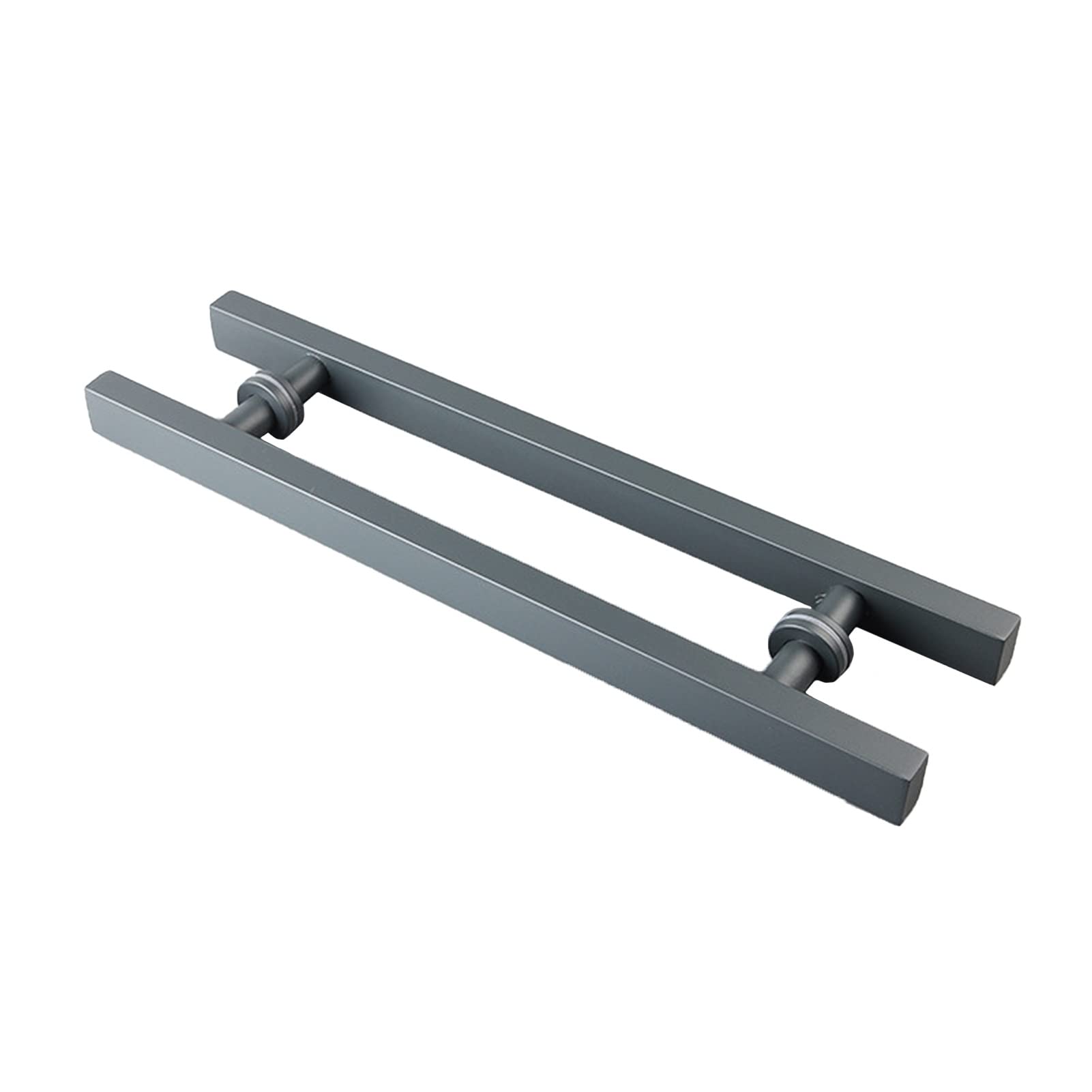 Poignée de porte d'entrée magasin et bureau robuste pour porte coulissante gris foncé