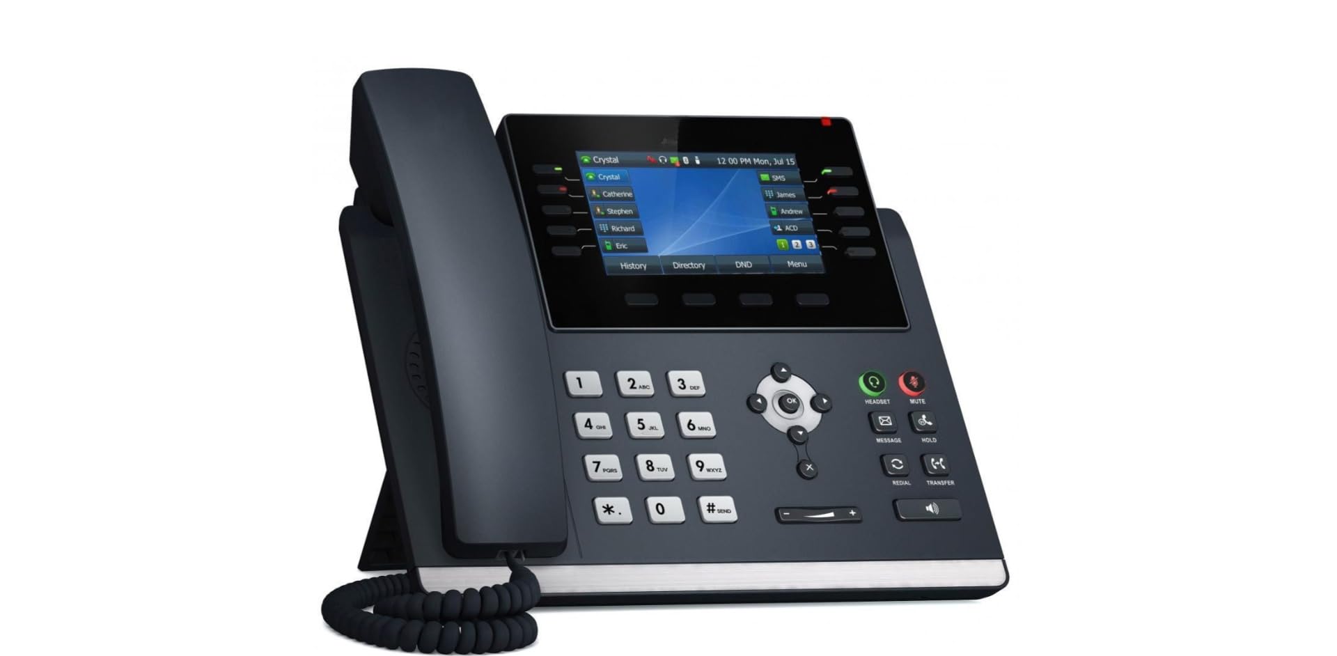 Telefono IP Professionale Display 4,3 Pollici Gigabit Ethernet PoE