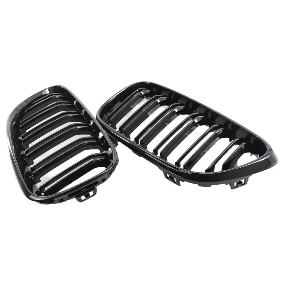 Rejilla delantera de doble listón negro brillante para Serie 2 F22 F23 F87 M2 7