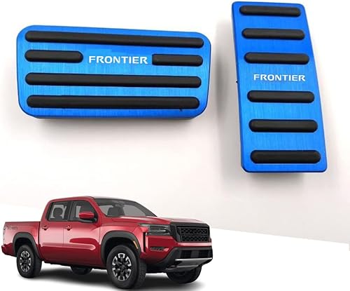 Miniatura 10 de Xinrsheag Cubiertas de pedal de acelerador de gas de aleación de aluminio Accesorios interiores antideslizantes sin perforación Kit de pastillas de