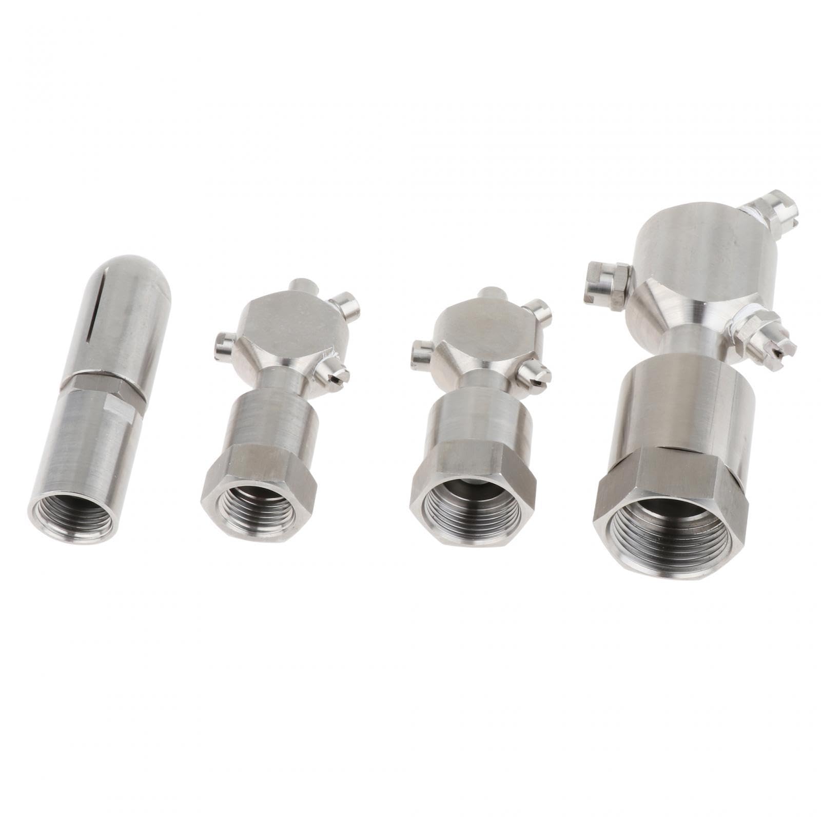 Bola Rotatoria de Limpieza de de Acero Inoxidable Herramienta Giratoria para Limpieza Profunda Giratoria 360 Grados Bajo Consumo de a, Estándar 1 2 Pulgadas