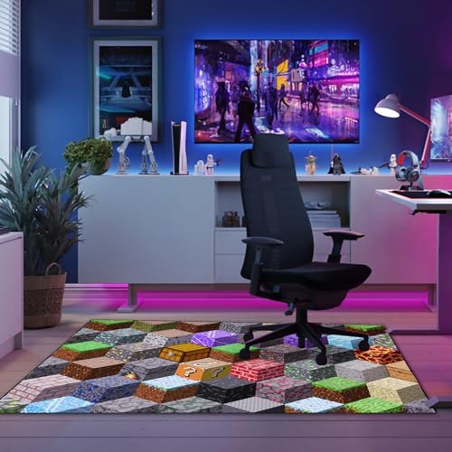 Tapete decorativo pixel para habitación de niños 5'3" x 7'2" miniatura 6