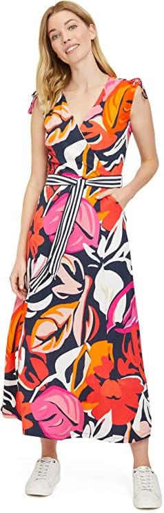 Betty Barclay Damen Anne 1 Kleid, Dark Blue/Red, 44