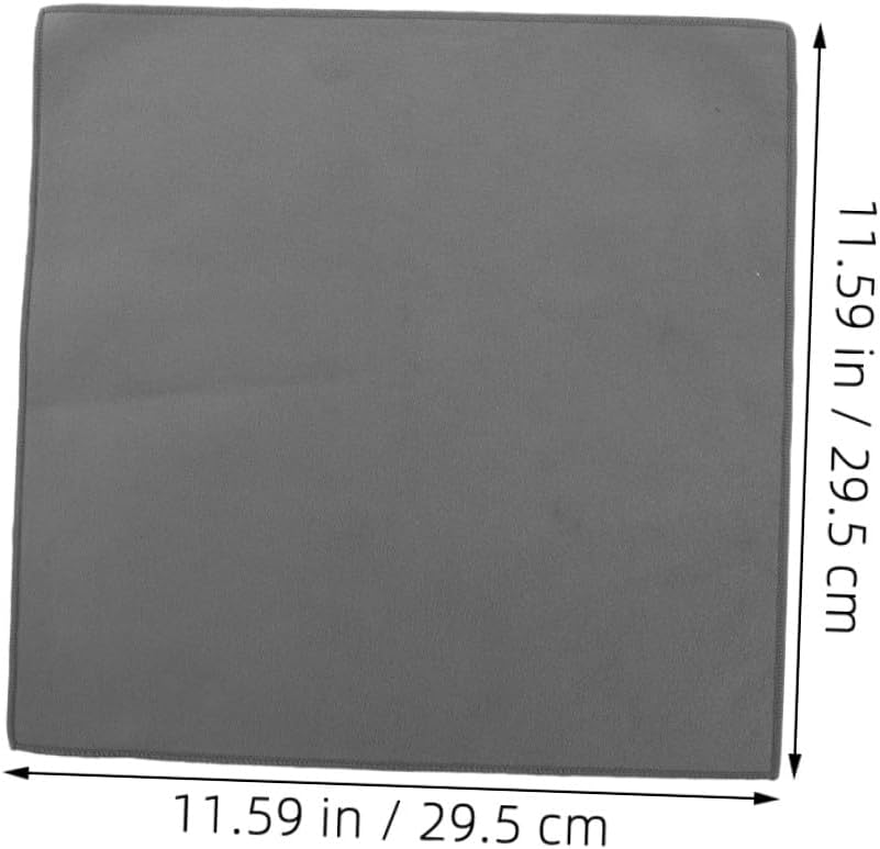 2pcs Thickened Double-Sided Gray Microfiber Car Towels 30x30cm Ultra Absorbent Cleaning Cloths for Car Detailing Interior and Exterior Washing