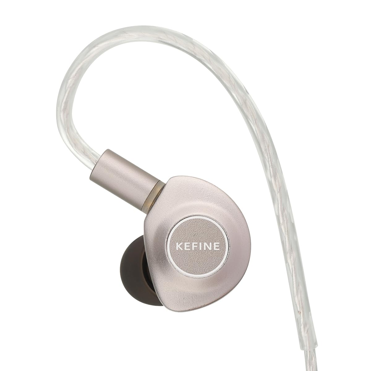 Kefine Delci AE 10 mm DLC+PU Diaframma Driver dinamico IEM, cablato in ear monitor, auricolari HiFi con suono trasparente e potente, due stili di sintonia (3,5 mm)