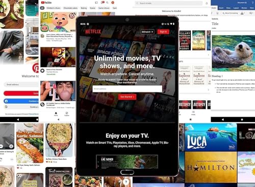 2025 Tablet 10 inch Android Octa-Cores 10GB RAM 64GB ROM (TF 1TB), WiFi 5G, Bluetooth 5.0, GPS, OTG, Type-C, 8MP+5MP, Tablet PC with Case, Keyboard and Mouse, Red - Image 4