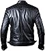 TLC Fashion Black Mens Leather Jacket - Real Lambskin Vintage Motorcycle Style Cafe Racer Quilted Winter Leather Jacket Men Size Medium