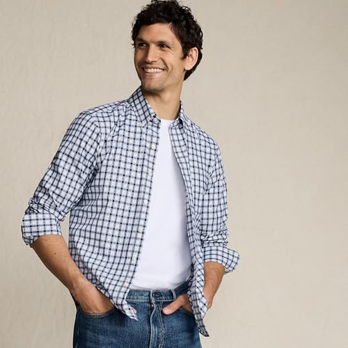 Lands' End Men's Tailored Fit No Iron Twill Long Sleeve Shirt4