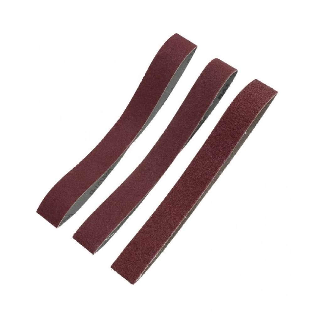 10 pezzi di allumina nastro abrasivo levigatura banda levigatura lucidatura carta vetrata cinghie 533 * 30 grana 40 / grana 60 / grana 80 / grana 100 / grana 120, grana 120