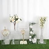 BalsaCircle 5 pcs Clear Mirror Display Box Holder Flower Riser Vase Centerpiece Floor Standing...