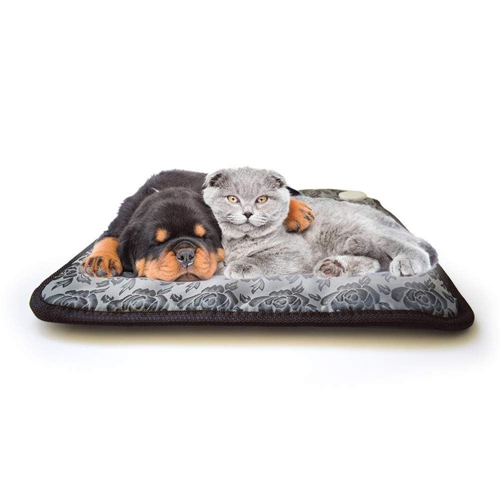 Pets coussin chauffant électrique réglable avec câble renforcé anti-morsure