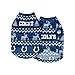 FOCO Indianapolis Colts NFL Ugly Pattern Family Holiday Pajamas - Dog Sweater - L