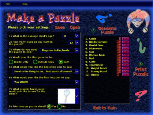 Miniatura 5 de Riddle Me Scavenger and Treasure Hunt Clue Software for Windows Download