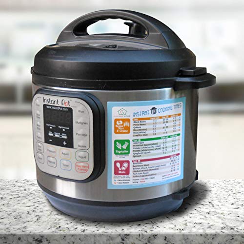 image for Superb Home Best Improved Version Instant Cooking Times Cheat Sheet La