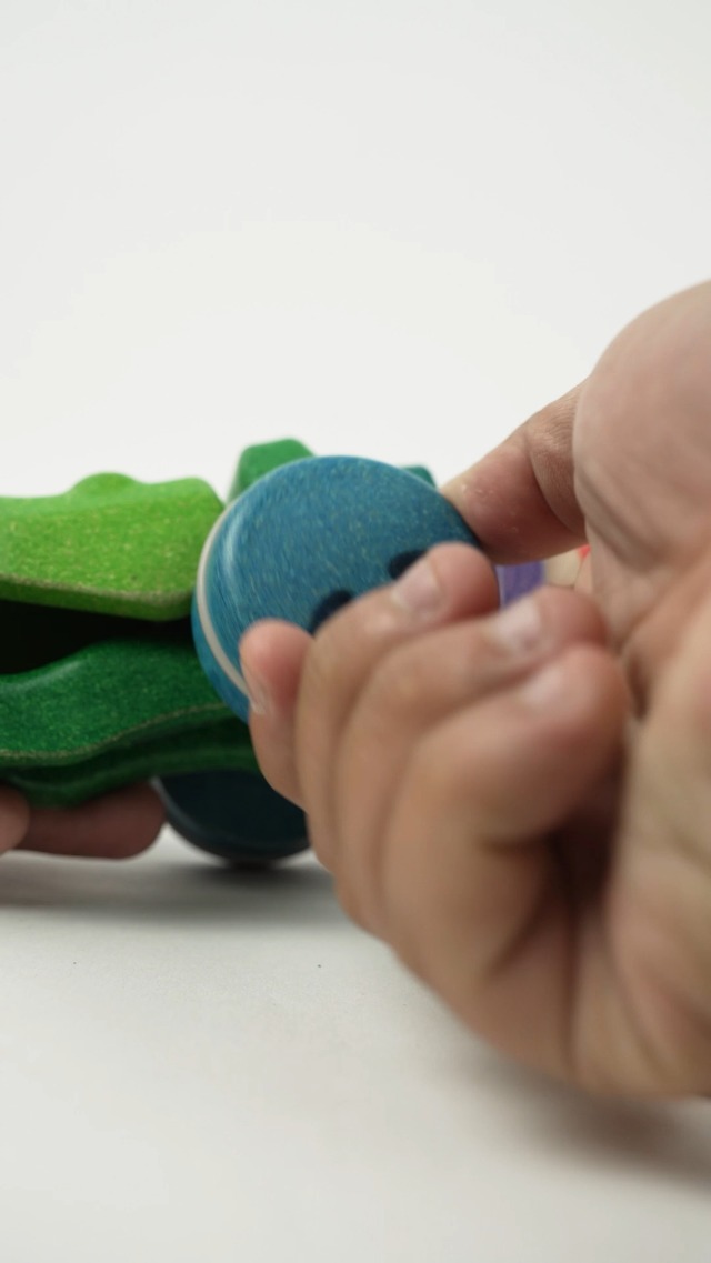 Amazon.com: PlanToys® Rainbow Dancing Alligator Pull Toy for