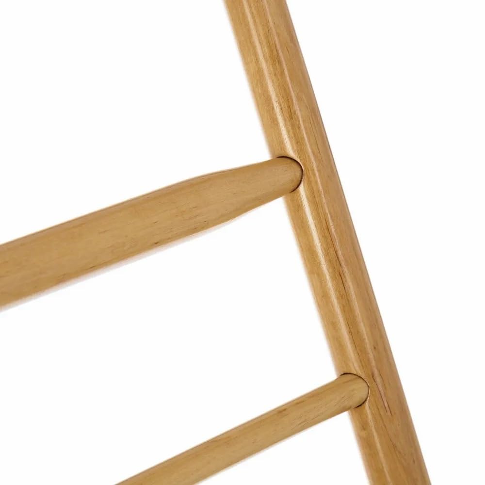 Perchero de Suelo Moderno Beige de Madera Natural para Dormitorio de 107 cm Galán de Noche Nordico (Natural)