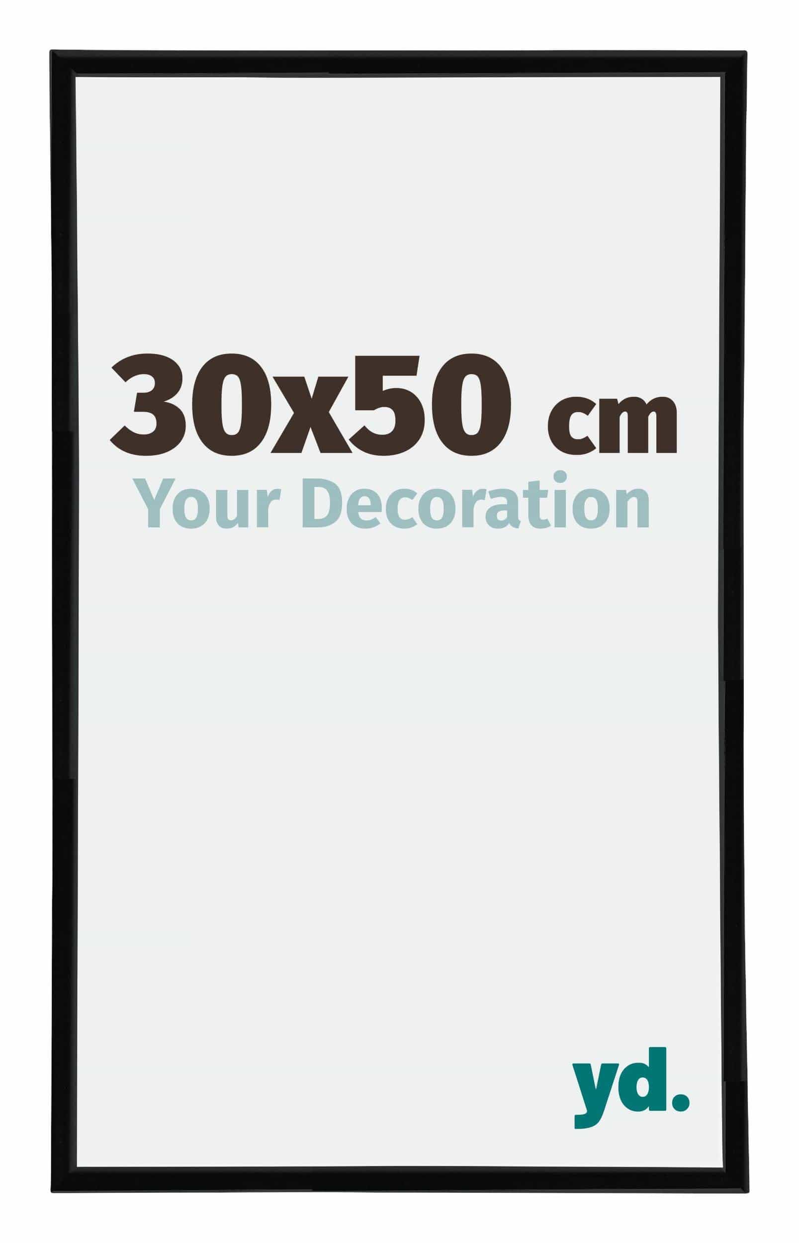 Your Decoration - Picture Frame 30x50 cm - Black High Gloss - Decorative Wall Frame in Plastic with Antireflection - Frame 30x50 - Annecy — image 1